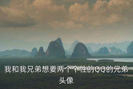 我和我兄弟想要兩個(gè)個(gè)性的QQ的兄弟頭像
