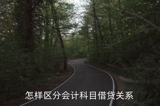 怎樣區(qū)分會計科目借貸關(guān)系
