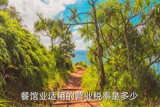 餐飲業(yè)稅率，餐館業(yè)適用的營業(yè)稅率是多少