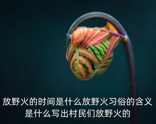 放野火，放野火威脅到他人的生命和財產(chǎn)安全時合法嗎