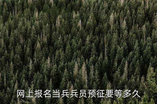 兵員預征什么意思，網(wǎng)上報名參軍流程里的兵員預征是什么意思求解