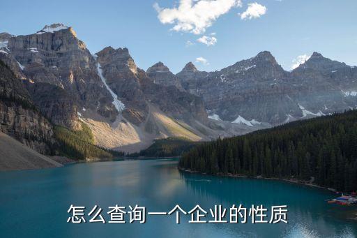 單位性質(zhì)怎么查，想知道一個(gè)公司是什么性質(zhì)的公司在哪能查到
