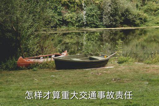 怎樣才算重大交通事故責(zé)任