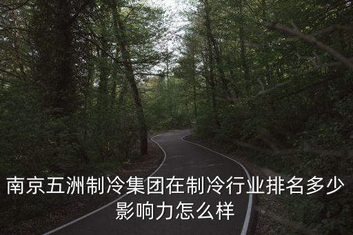 南京五洲制冷集團(tuán)在制冷行業(yè)排名多少影響力怎么樣