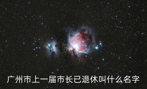 廣州市人大主任，王星照什么官職