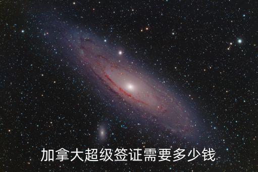加拿大超級簽證需要多少錢