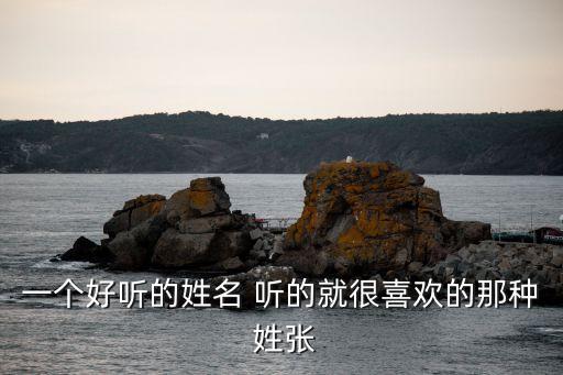 一個(gè)好聽的姓名 聽的就很喜歡的那種 姓張