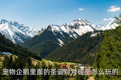 寵物企鵝里面的圣誕對(duì)對(duì)碰是怎么玩的