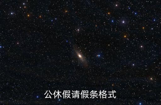 公休假請(qǐng)假條格式