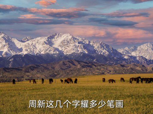 周新這幾個(gè)字耀多少筆畫