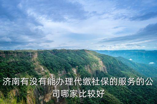 代繳濟南社保，濟南有沒有能辦理代繳社保的服務(wù)的公司哪家比較好