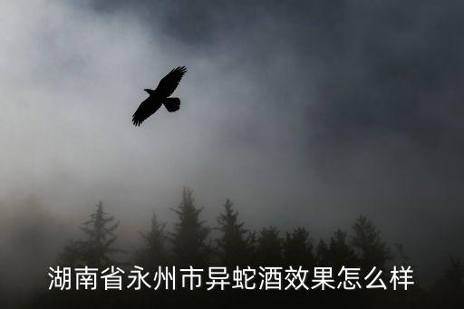 湖南省永州市異蛇酒效果怎么樣