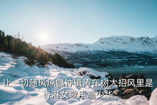 高少華，高少華歌手資料個人