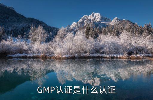 GMP認證是什么認證