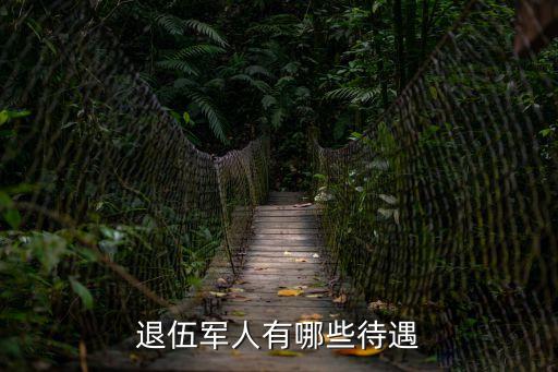 退伍軍人有哪些待遇
