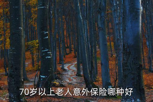 70歲以上老人意外保險(xiǎn)哪種好