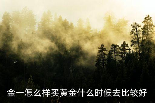 金一怎么樣買(mǎi)黃金什么時(shí)候去比較好