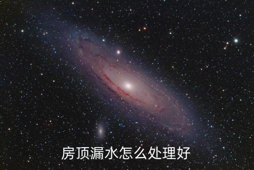 房頂漏水怎么處理好