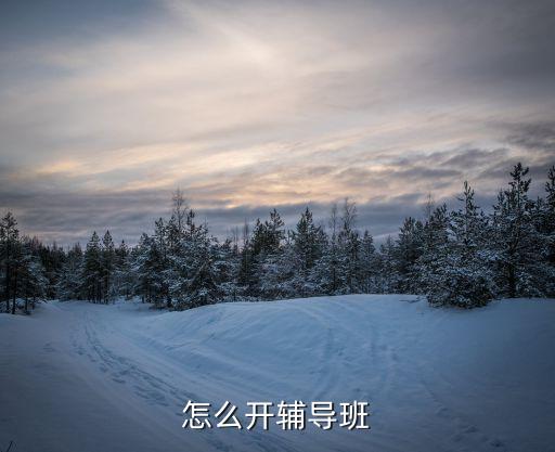 怎么開(kāi)輔導(dǎo)班