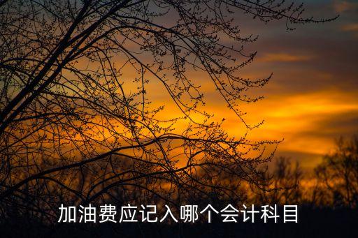 油費(fèi)計(jì)入什么科目，加油費(fèi)計(jì)入哪個(gè)會(huì)計(jì)科目