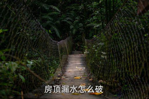 房頂漏水怎么辦，房頂漏水怎么處理