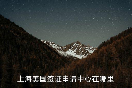 上海美國簽證申請中心在哪里