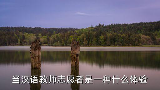 當(dāng)漢語教師志愿者是一種什么體驗(yàn)