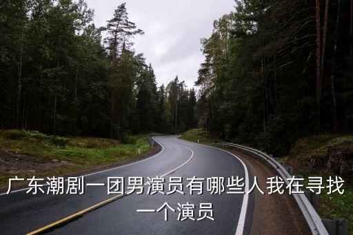 廣東潮劇一團(tuán)男演員有哪些人我在尋找一個(gè)演員