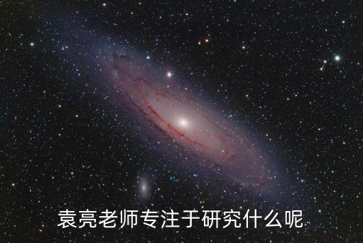 袁亮老師專注于研究什么呢