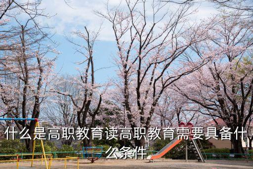 高職教育，什么是高職教育