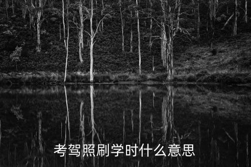 考駕照刷學(xué)時(shí)什么意思
