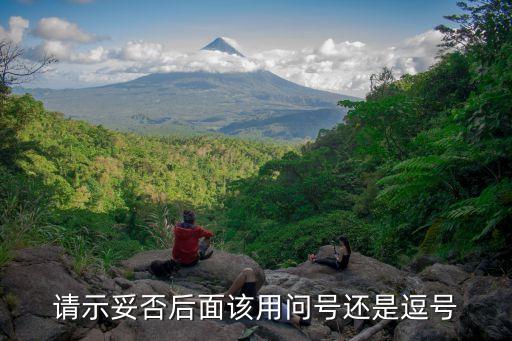 妥否，請示妥否后面該用問號還是逗號