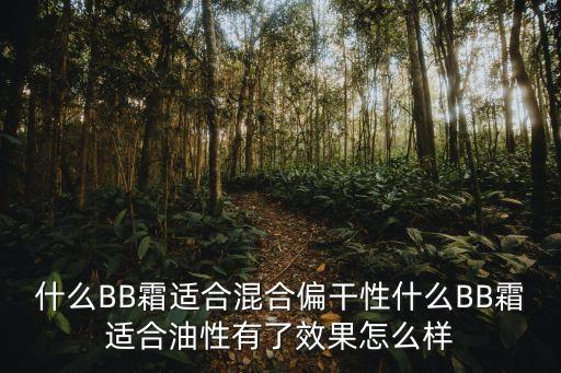 干bb，干性皮膚BB霜哪個(gè)品牌的好