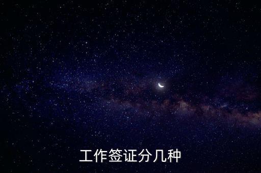 工作簽證分幾種