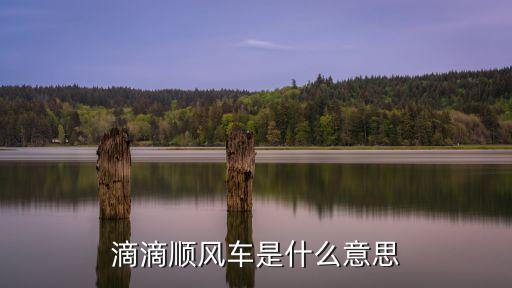 滴滴順風(fēng)車，滴滴順風(fēng)車是什么意思