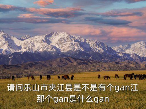 請(qǐng)問(wèn)樂(lè)山市夾江縣是不是有個(gè)gan江那個(gè)gan是什么gan