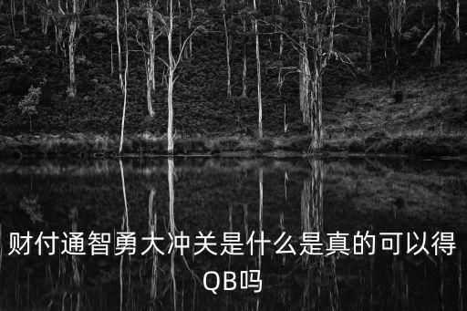 智勇大闖關(guān)，財(cái)付通智勇大沖關(guān)是什么是真的可以得QB嗎