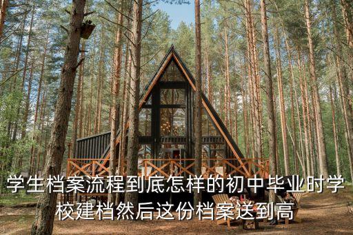 學(xué)生檔案流程到底怎樣的初中畢業(yè)時(shí)學(xué)校建檔然后這份檔案送到高