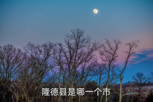 隆德縣是哪一個市