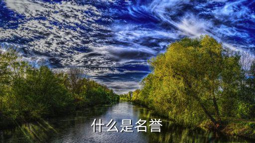 名譽(yù)，什么是名譽(yù)