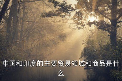 中印貿(mào)易，中國(guó)和印度的主要貿(mào)易領(lǐng)域和商品是什么
