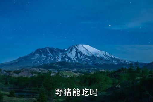 野豬肉可以吃嗎，野豬的肉可以吃嗎