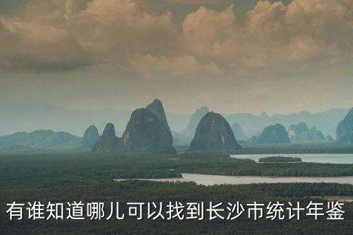 長沙統(tǒng)計局，有誰知道哪兒可以找到長沙市統(tǒng)計年鑒