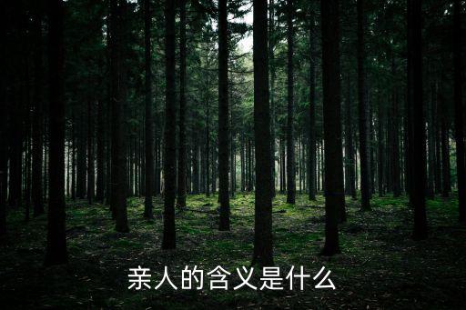 親人是什么意思，親人是什么意思