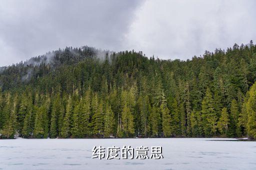 緯度的意思