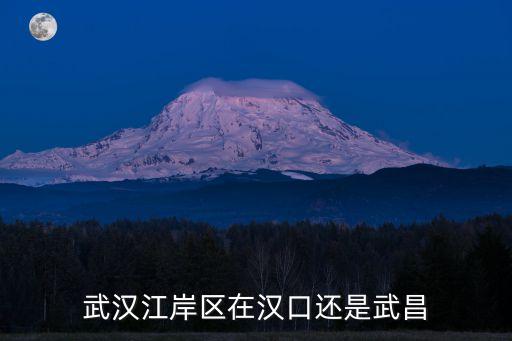 武漢江岸區(qū)在漢口還是武昌