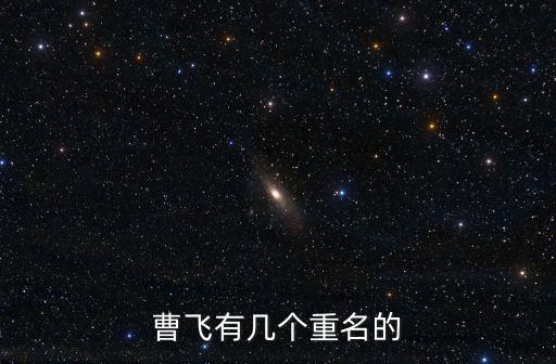 曹飛有幾個重名的