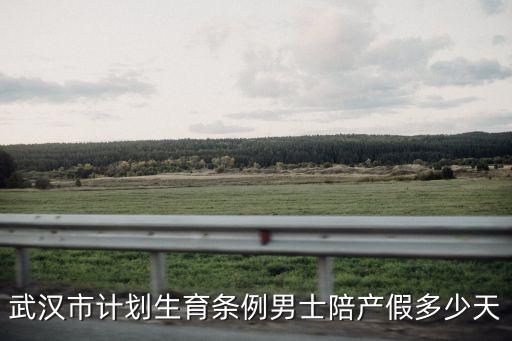 湖北陪產(chǎn)假，武漢市計劃生育條例男士陪產(chǎn)假多少天