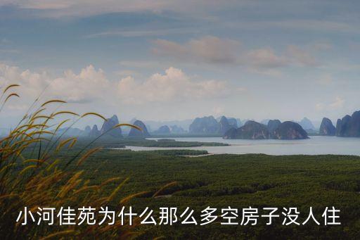 小河佳苑為什么那么多空房子沒人住