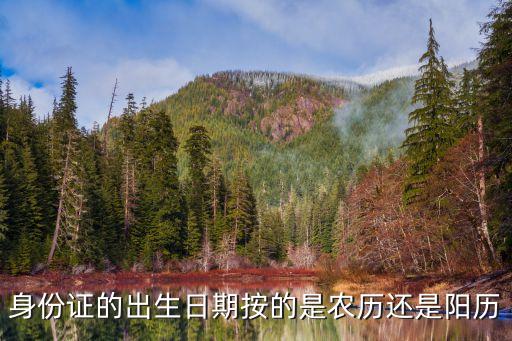 陽歷是身份證的日期嗎，身份證上面的生日是陰歷 還是陽歷的